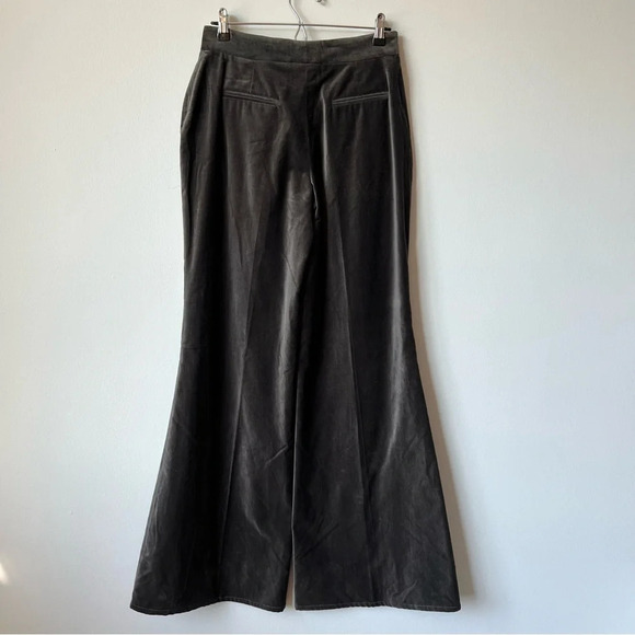 NWT Vintage Peter Som Green Velvet Wide Leg Trousers - Picture 6 of 7